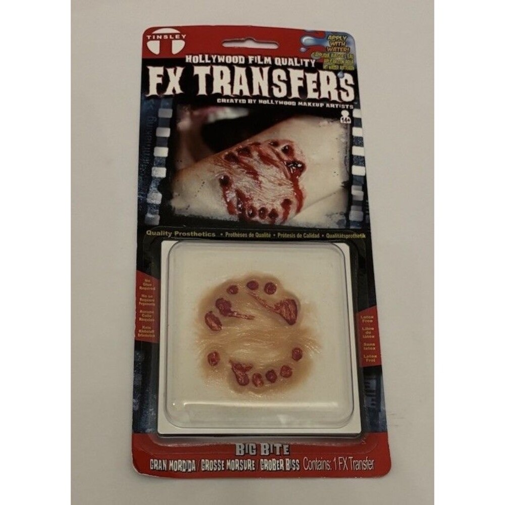 Tinsley Transfers Prosthetic Special Effects Makeup Big Bite  3D FX Film Quality